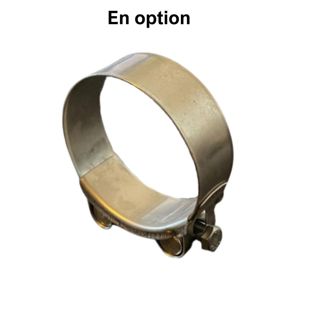 Manchon "femelle" échappement fendu en inox Ø42.4 EP 1,6 – Image 2