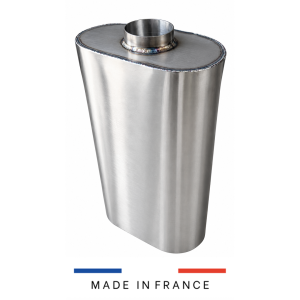 Silencieux ovale 2 en 1 avec Y-pipe | Ø51mm