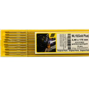 Électrode tungstène ESAB WL15 GOLD Ø 2,4 mm – 175 mm