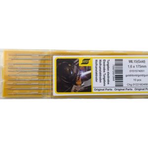 Électrode tungstène ESAB WL15 GOLD Ø 1,6 mm – 175 mm